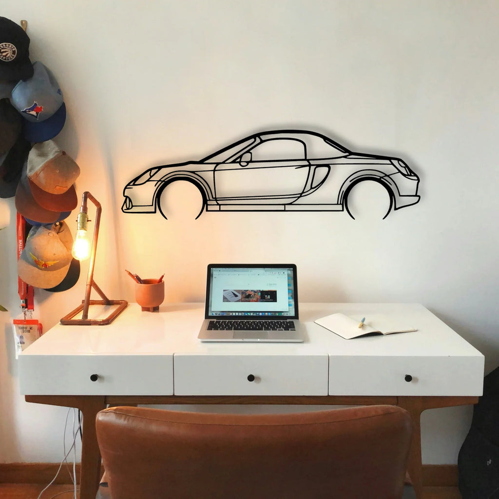 MR2 2003 Classic Silhouette Metal Wall Art - Tinvibe
