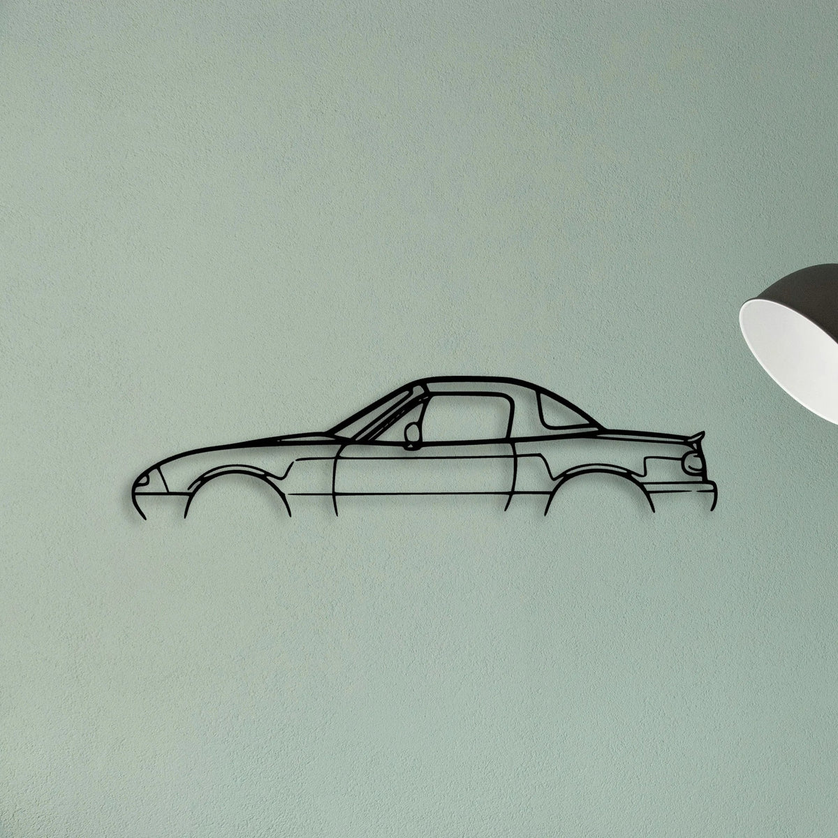 MX 5 1992 Classic Silhouette Metal Wall Art - Tinvibe