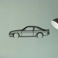 Manta GTE 1987 Classic Silhouette Metal Wall Art - Tinvibe