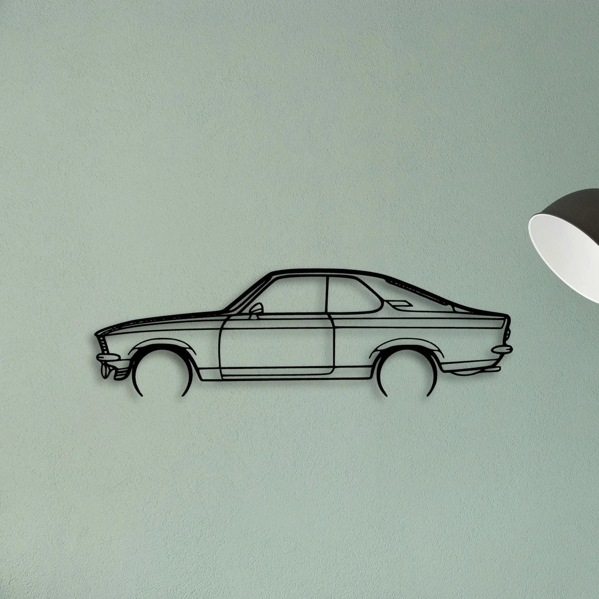 Manta GT Black Magic Classic Silhouette Metal Wall Art - Tinvibe