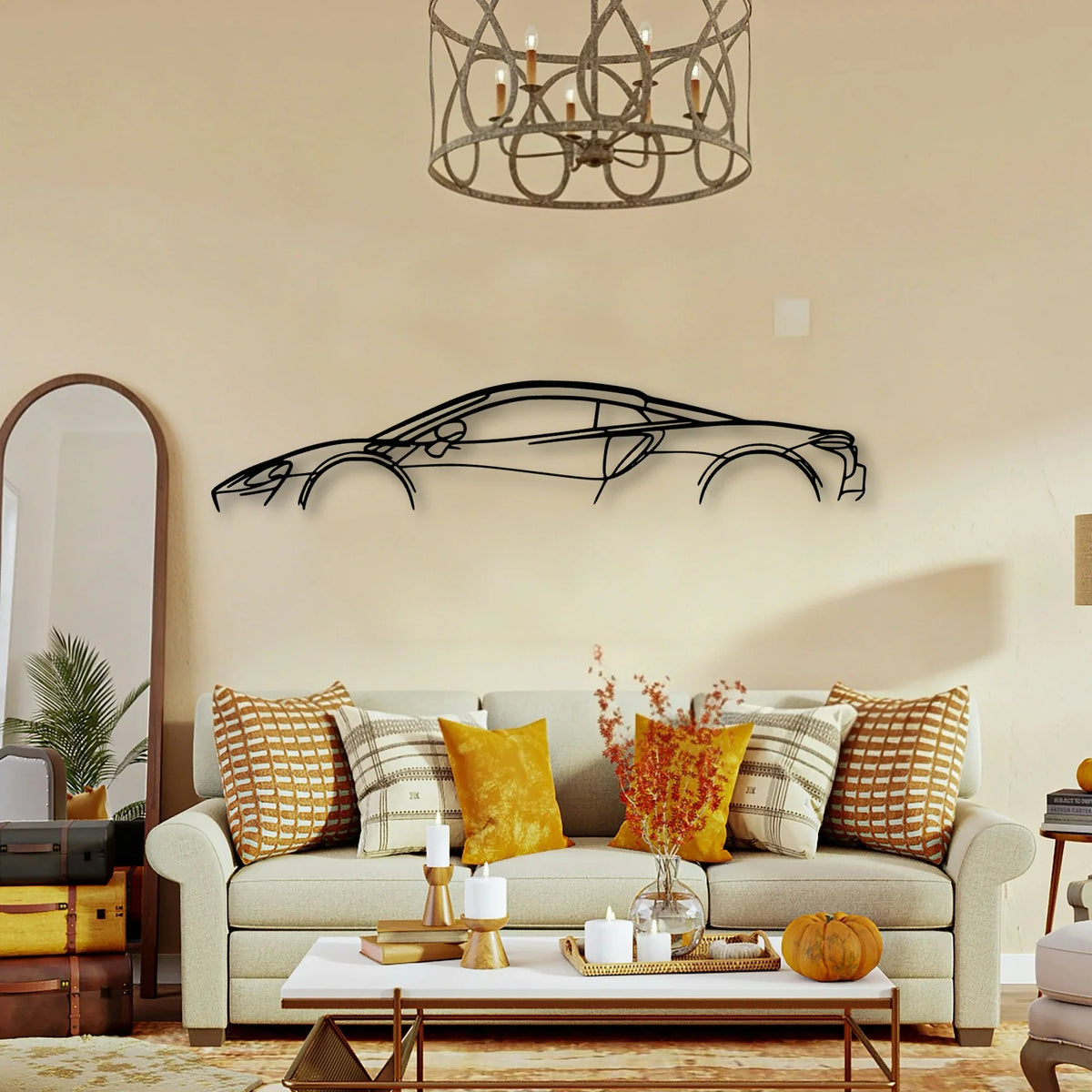 MCL Artura Classic Silhouette Metal Wall Art - Tinvibe
