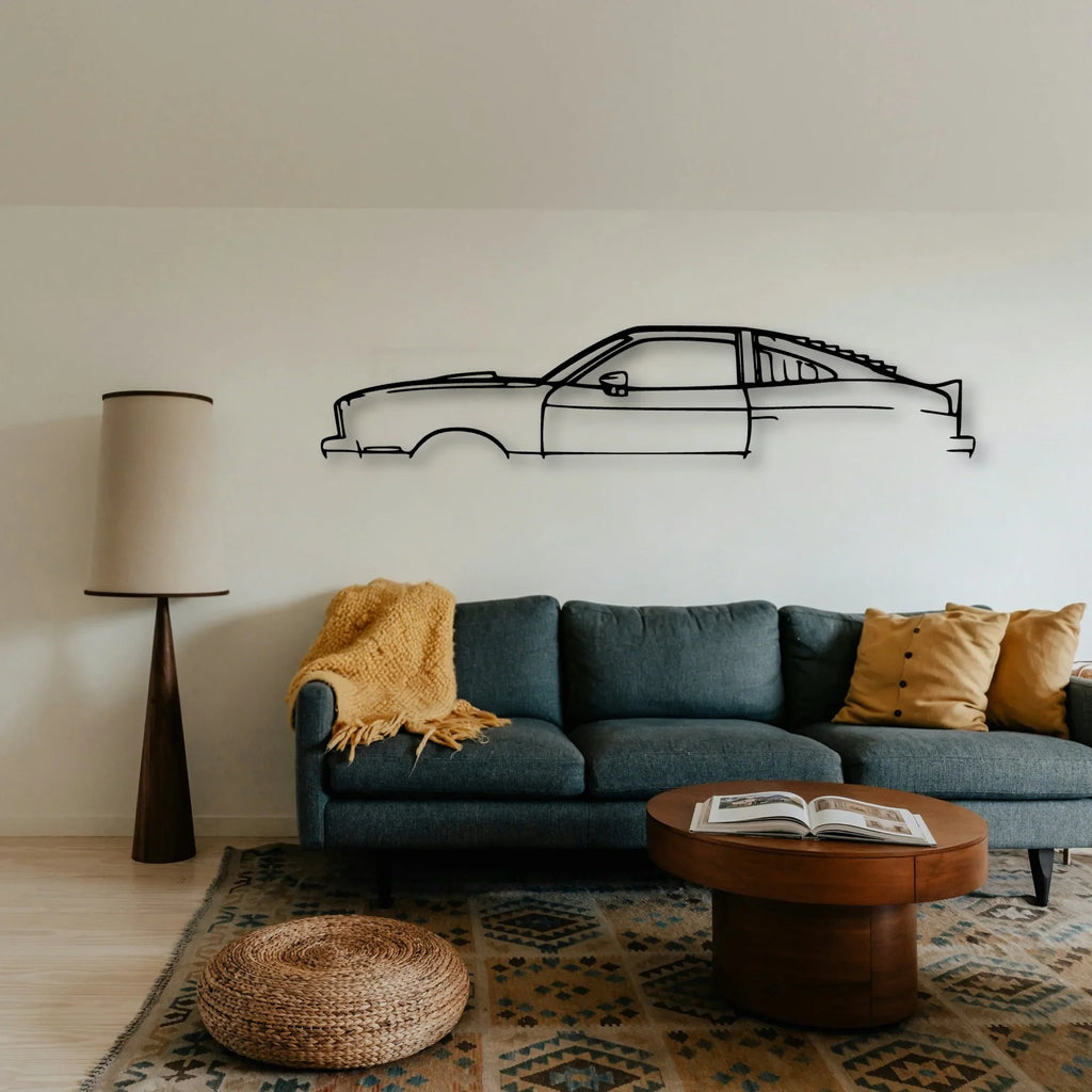 Mustang Cobra 1978 Classic Silhouette Metal Wall Art - Tinvibe