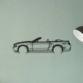 Mustang GT 2010 Cabrio Classic Silhouette Metal Wall Art - Tinvibe