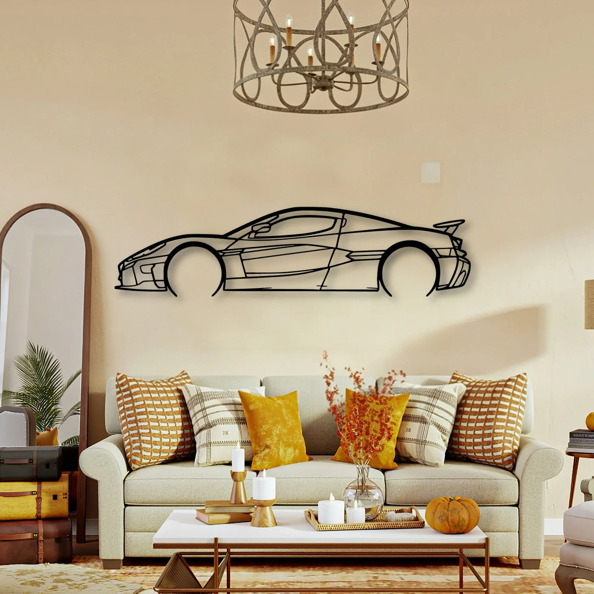Nevera Classic Silhouette Metal Wall Art - Tinvibe