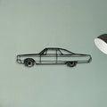 Newport Convertible 1967 Classic Silhouette Metal Wall Art - Tinvibe