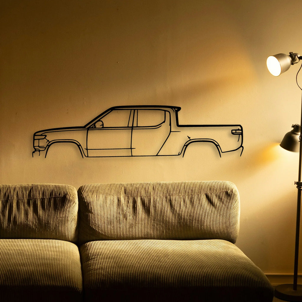 R1T Classic Silhouette Metal Wall Art - Tinvibe
