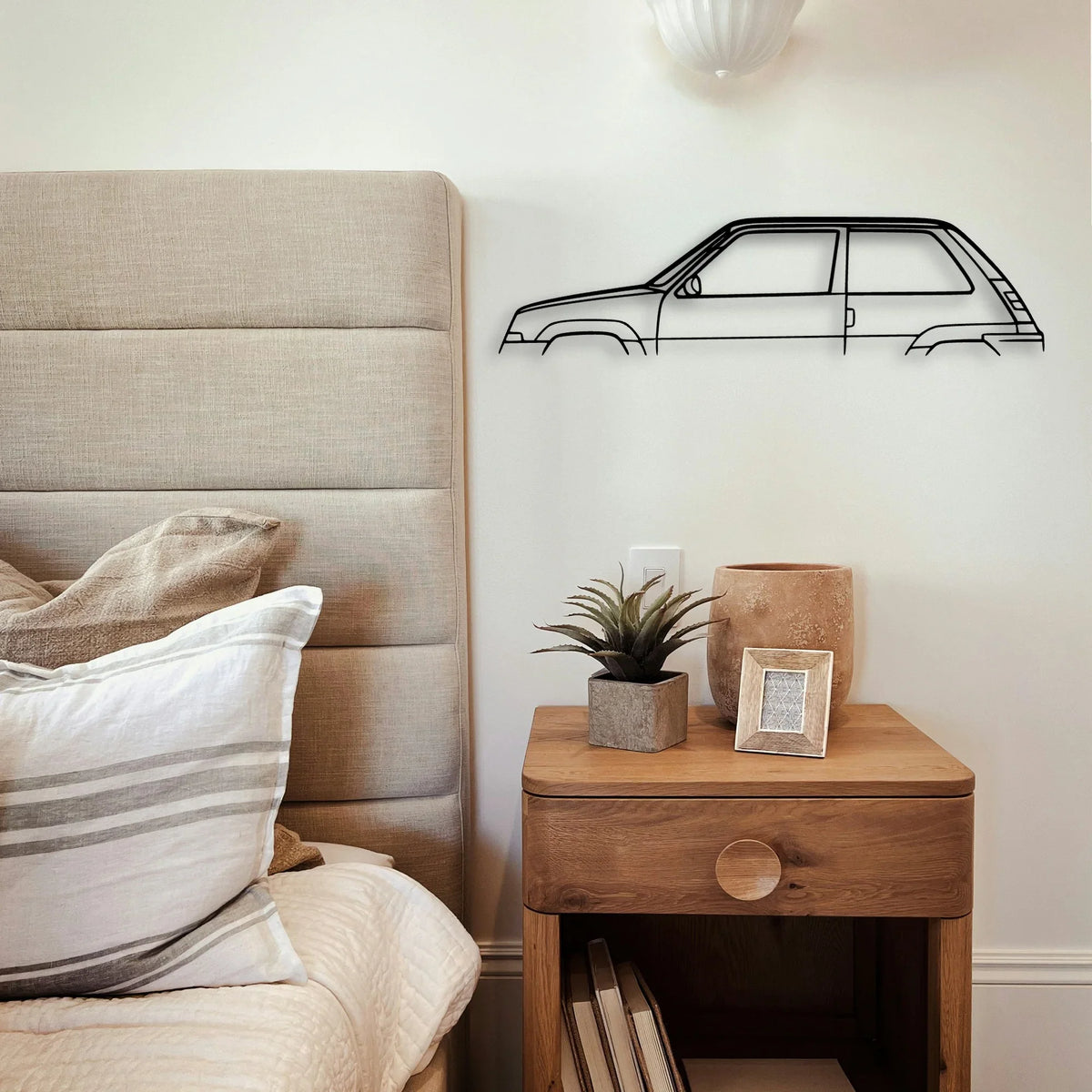 R5 1987 Turbo GT Classic Silhouette Metal Wall Art - Tinvibe