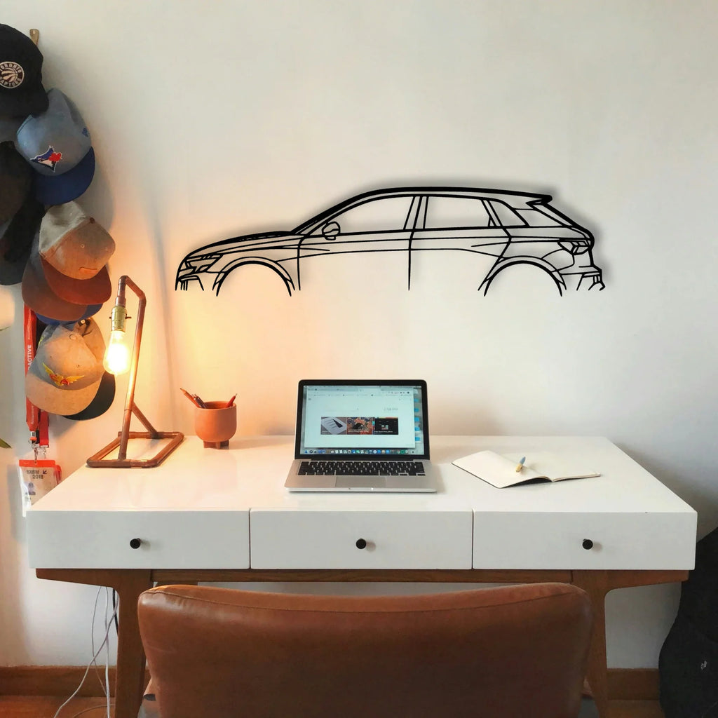 RS3 Sportback 8Y Classic Silhouette Metal Wall Art - Tinvibe