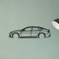 RS5 Sportback MK2 Classic Silhouette Metal Wall Art - Tinvibe