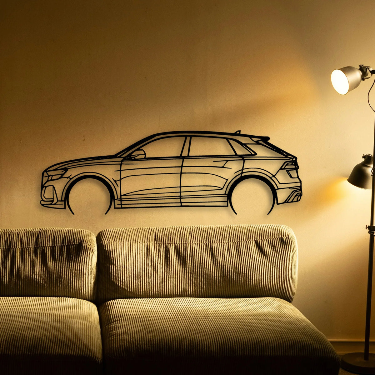 RSQ8 2022 Classic Silhouette Metal Wall Art - Tinvibe