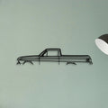 Ranchero 1965 Classic Silhouette Metal Wall Art - Tinvibe