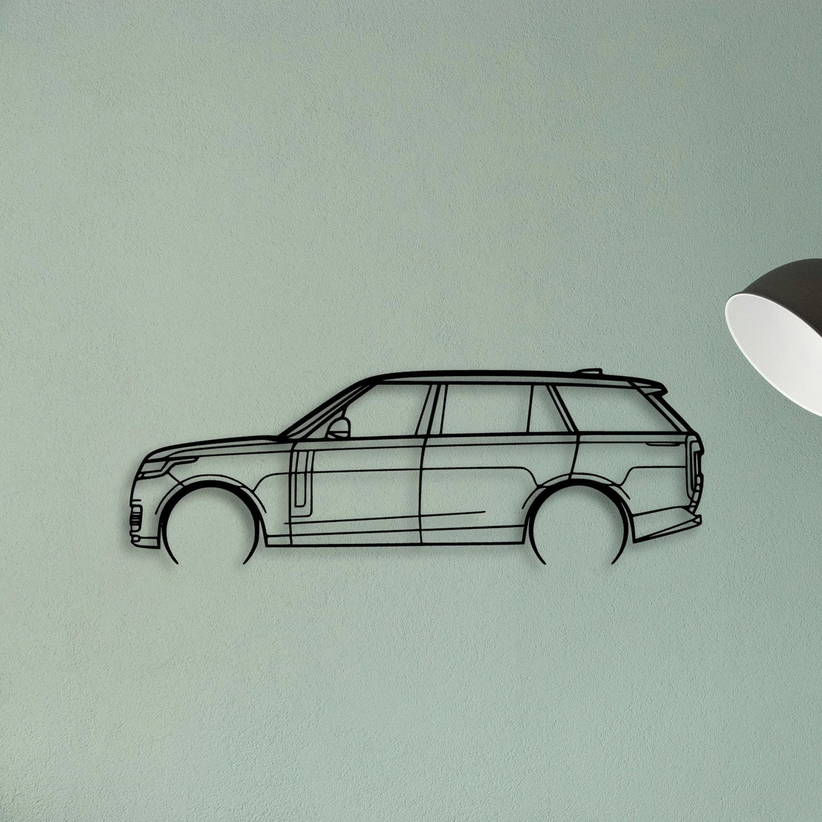 Range Rover 2023 2 Classic Silhouette Metal Wall Art - Tinvibe