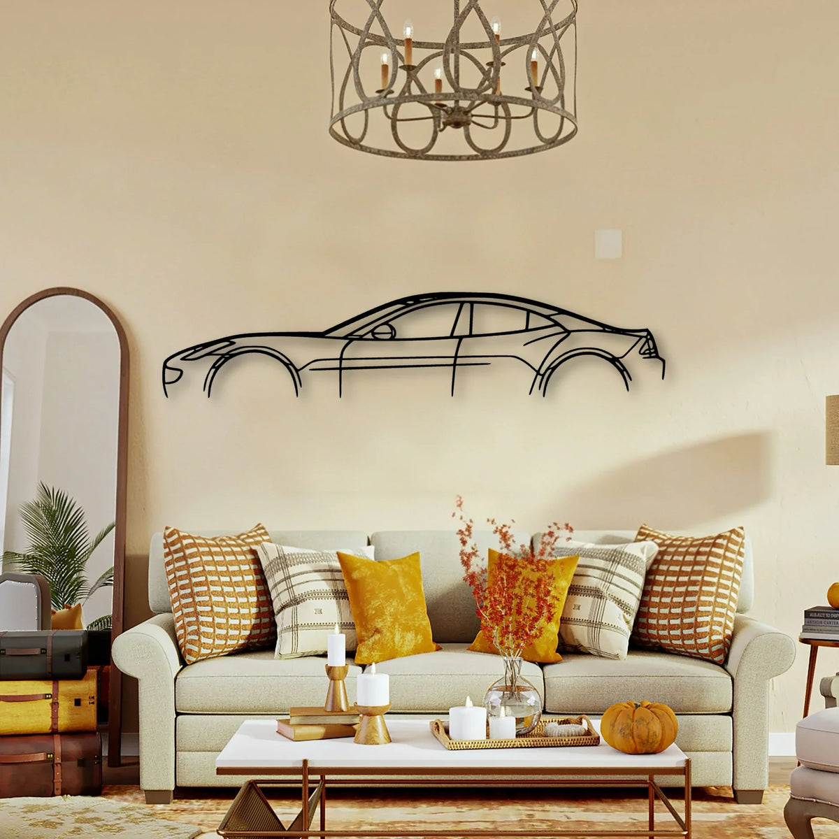 Revero Silhouette Classic Silhouette Metal Wall Art - Tinvibe