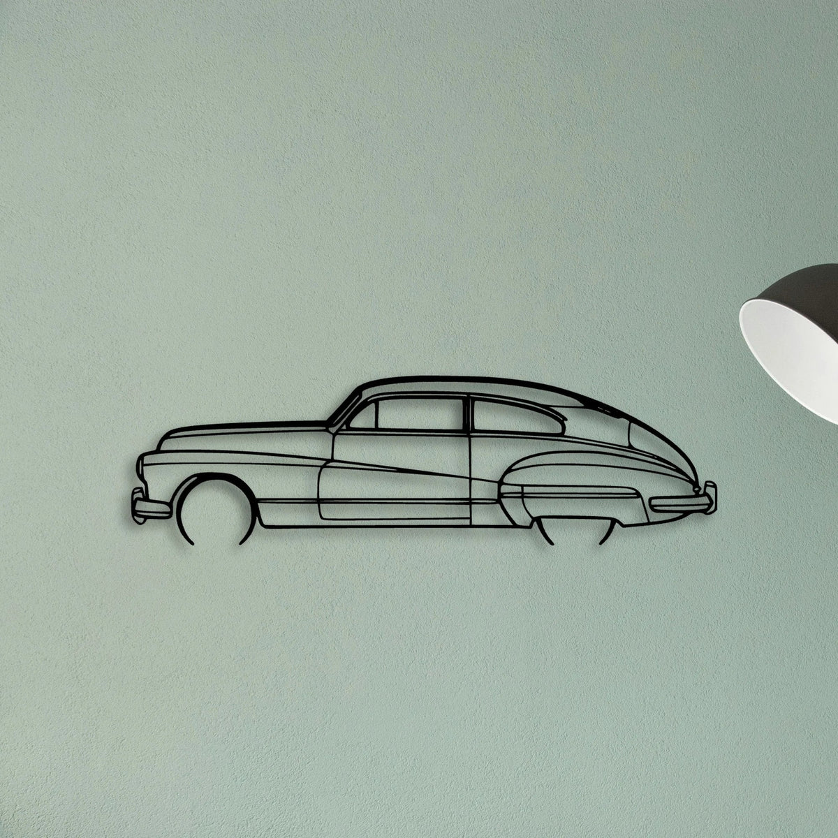 Roadmaster 1948 Classic Silhouette Metal Wall Art - Tinvibe