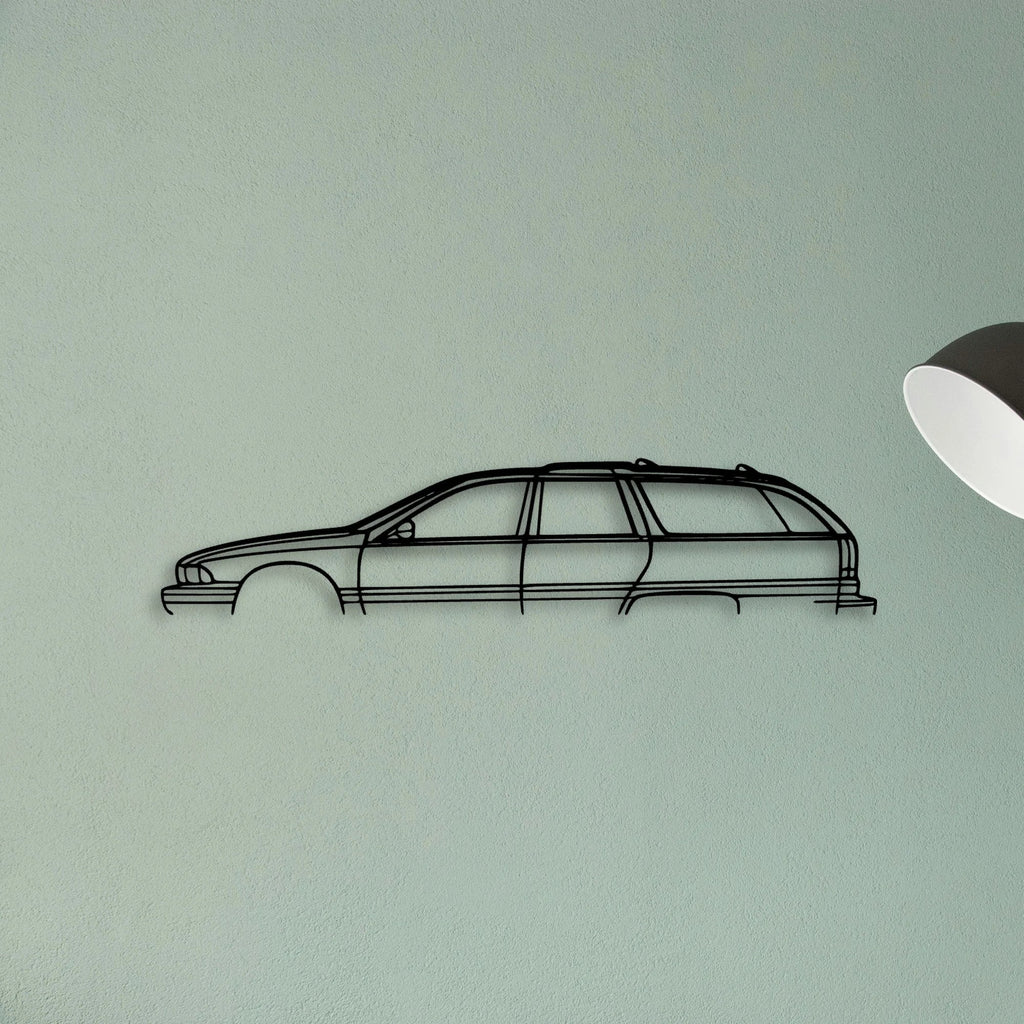 Roadmaster 1996 Wagon Classic Silhouette Metal Wall Art - Tinvibe