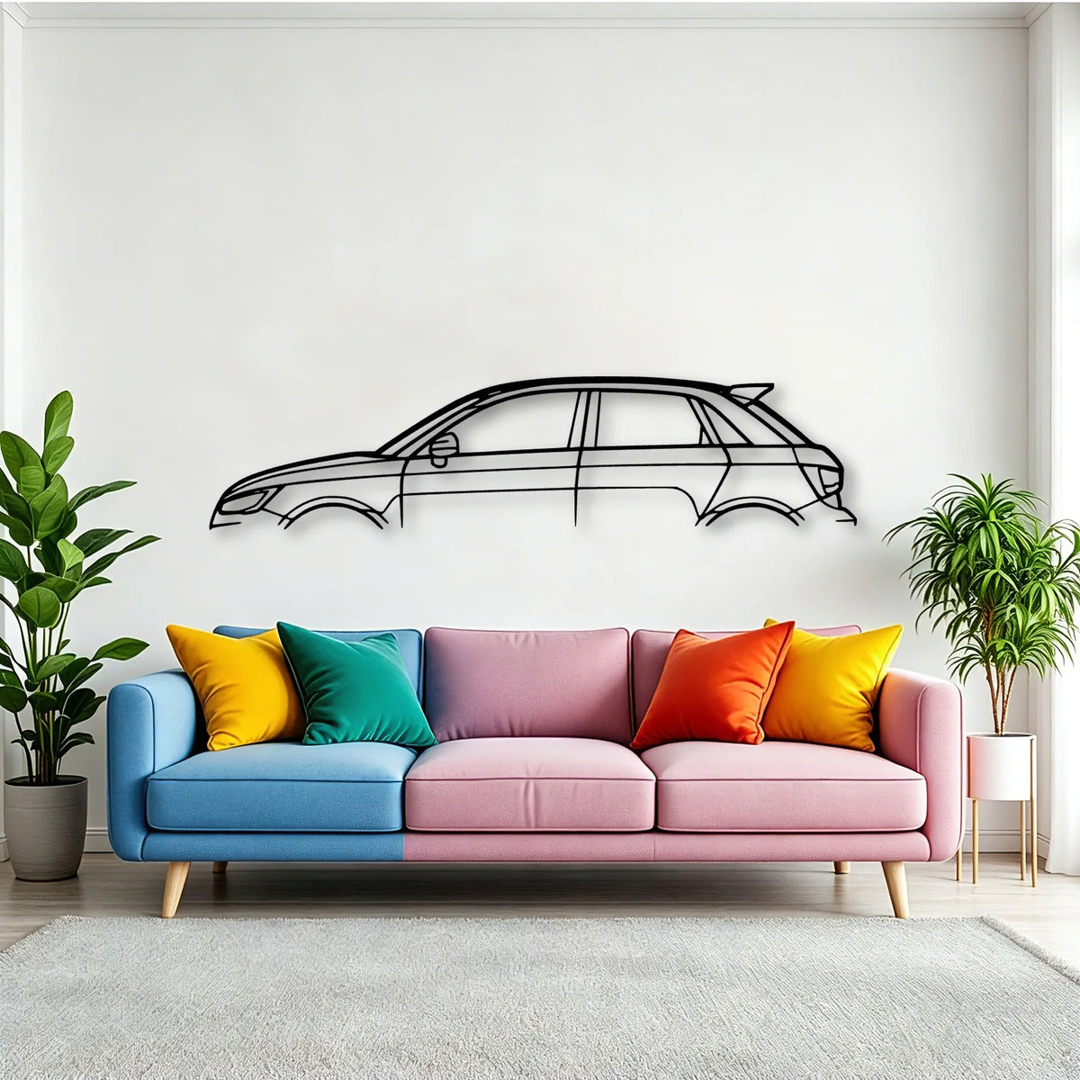S1 2016 Classic Silhouette Metal Wall Art - Tinvibe