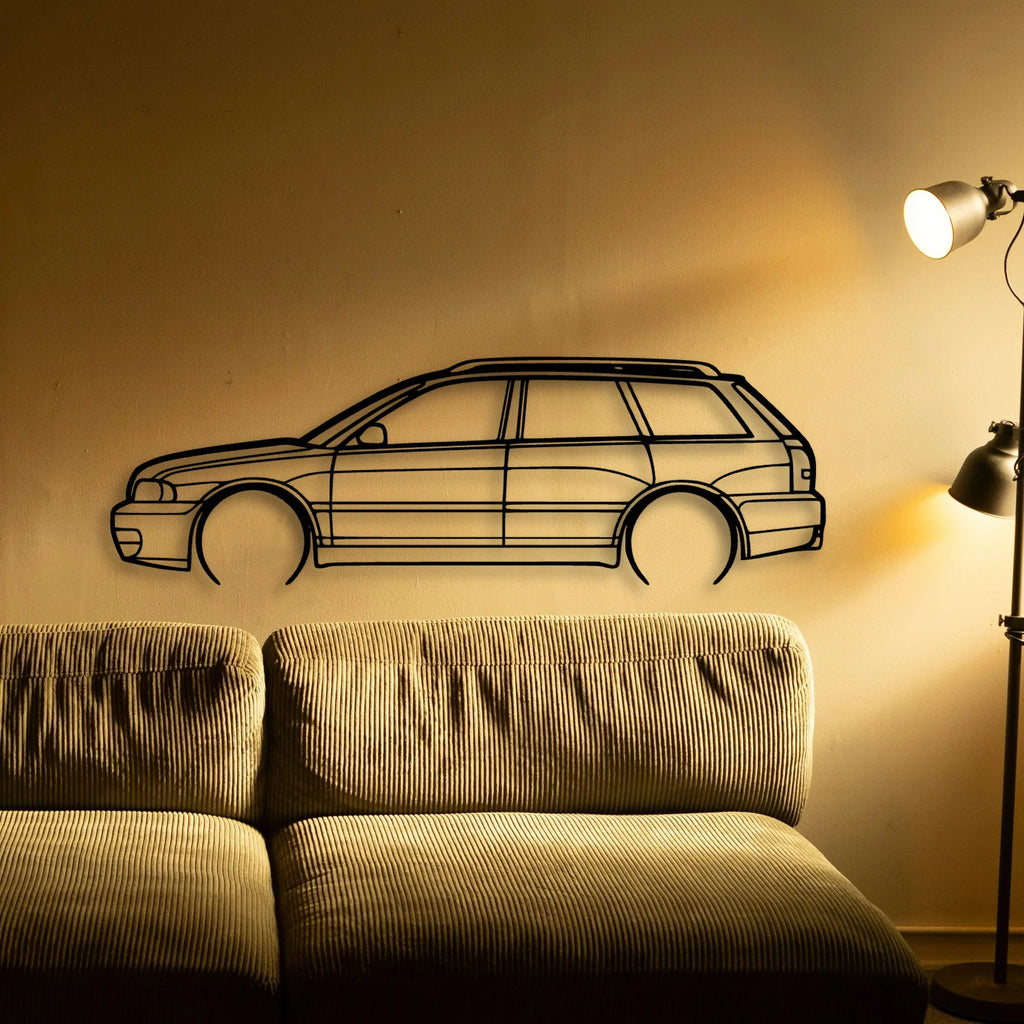 S4 Avant B5 2 Classic Silhouette Metal Wall Art - Tinvibe