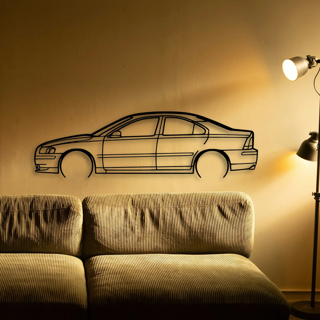 S60 2009 Classic Silhouette Metal Wall Art - Tinvibe