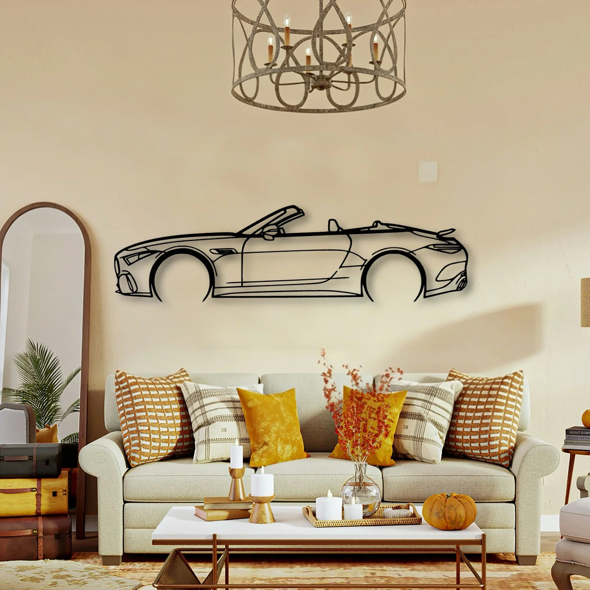 SL63 2022 Classic Silhouette Metal Wall Art - Tinvibe