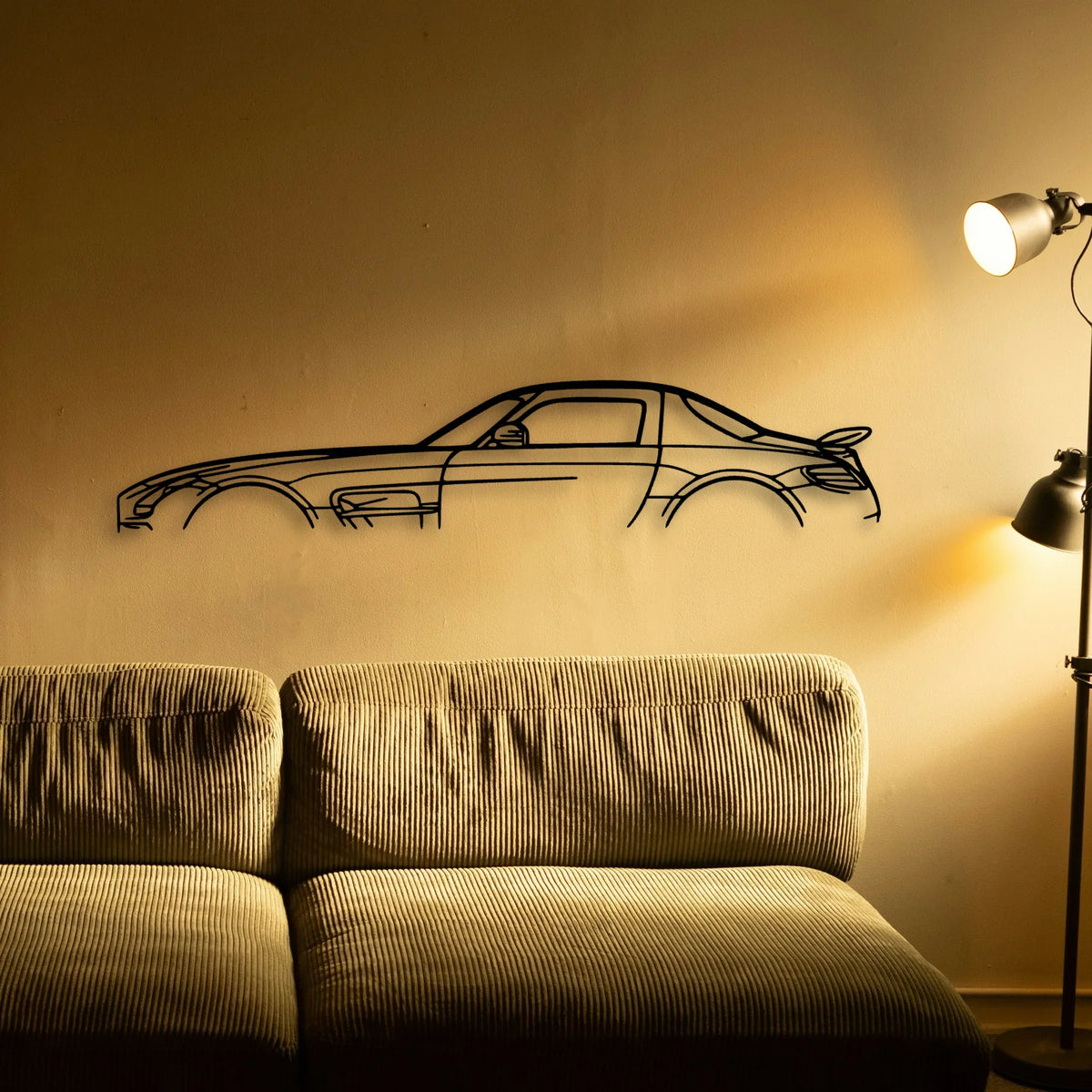 SLS AMG Classic Silhouette Metal Wall Art - Tinvibe