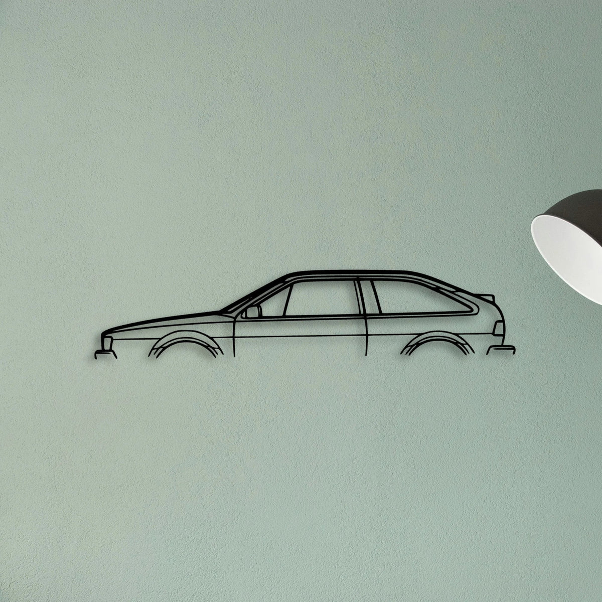Scirocco 1983 Classic Silhouette Metal Wall Art - Tinvibe