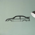 Sierra Cosworth RS500 1988 Classic Silhouette Metal Wall Art - Tinvibe