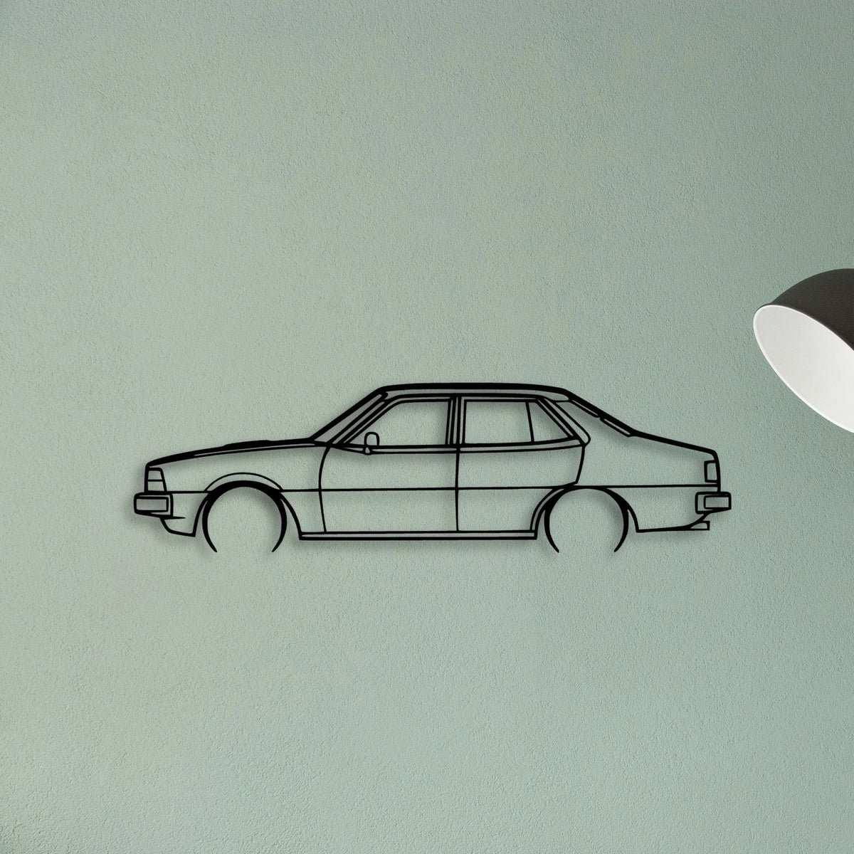 Sigma 1981 Turbo Classic Silhouette Metal Wall Art - Tinvibe