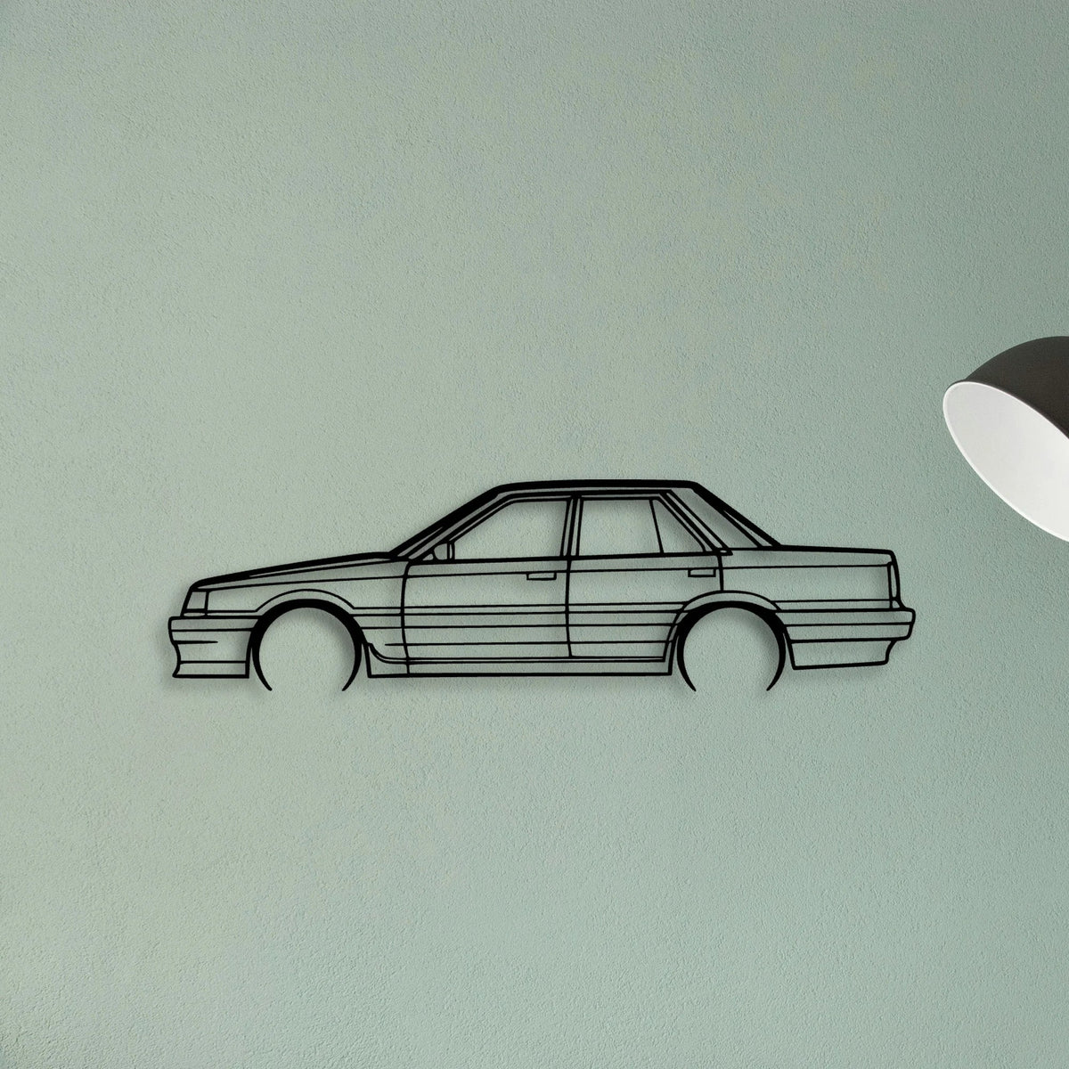 Skyline R31 1989 Classic Silhouette Metal Wall Art - Tinvibe