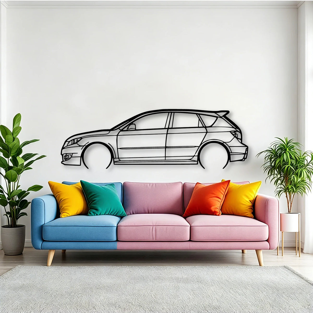 Speed 3 2008 Classic Silhouette Metal Wall Art - Tinvibe