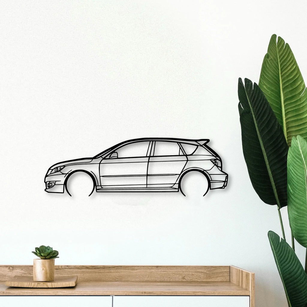 Speed 3 2008 Classic Silhouette Metal Wall Art - Tinvibe