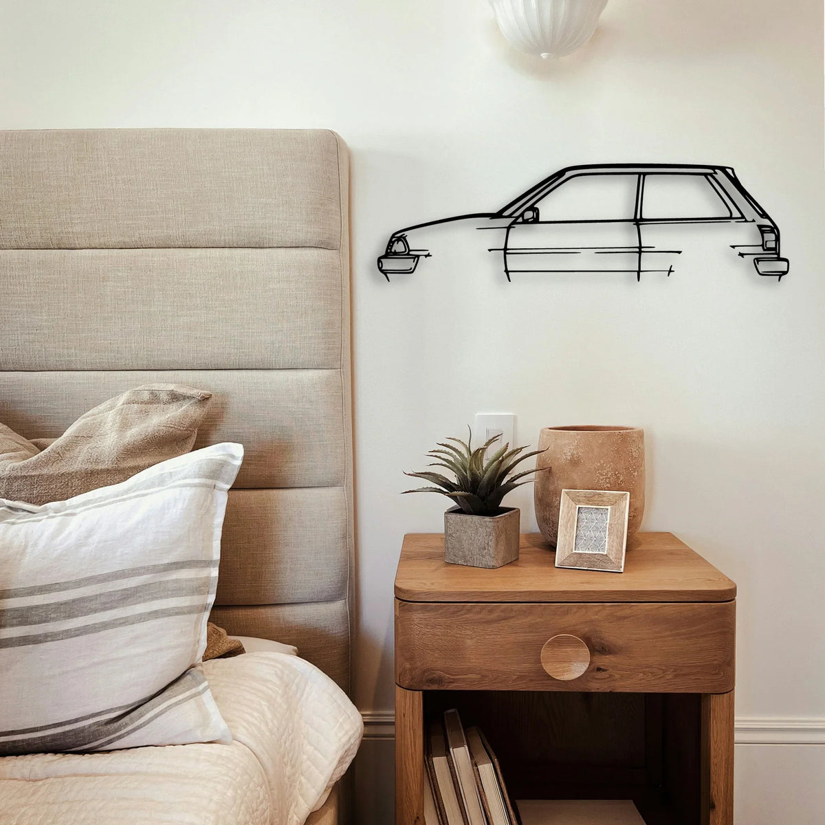 Starlet 1988 EP71 Classic Silhouette Metal Wall Art - Tinvibe