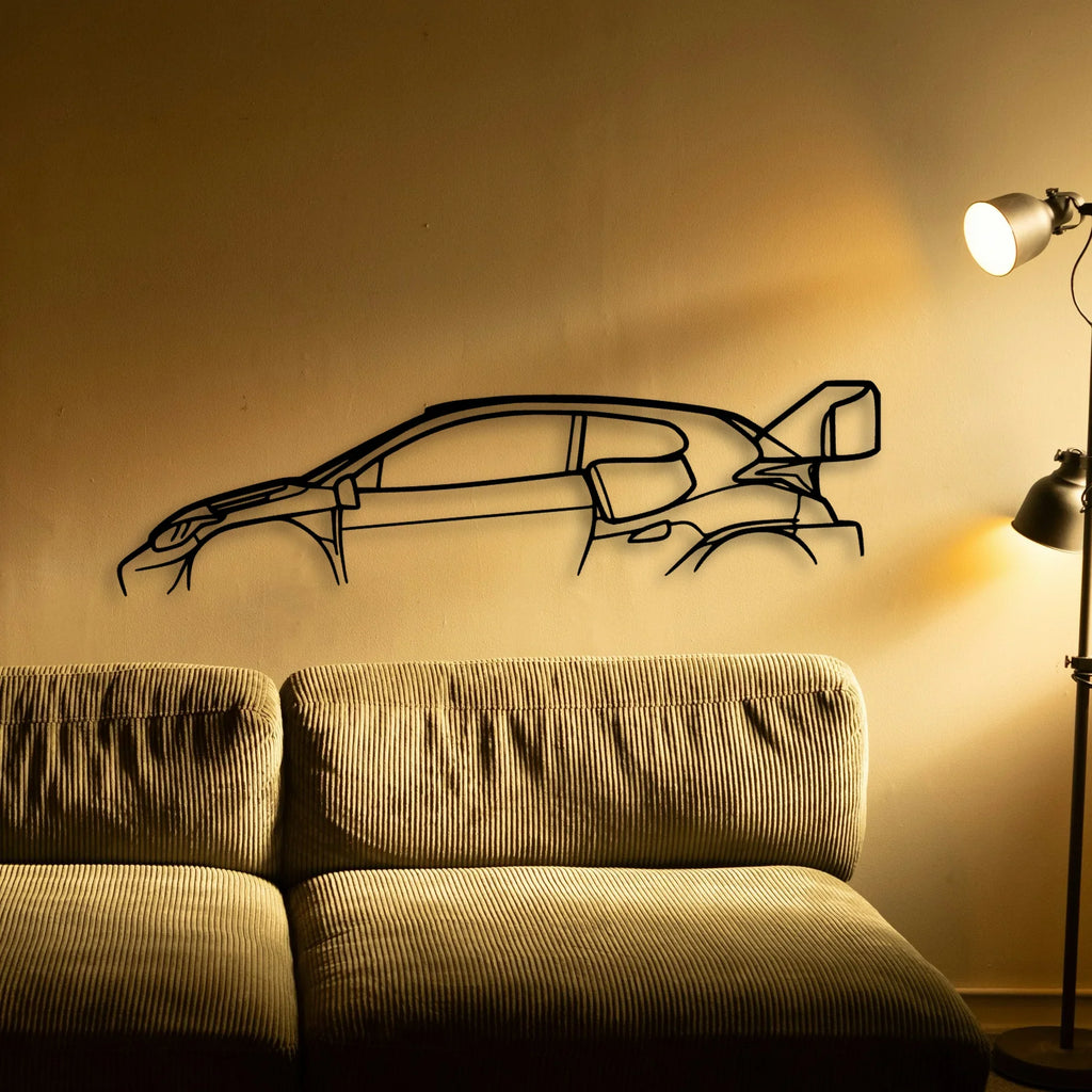 TGR RALLY1 Classic Silhouette Metal Wall Art - Tinvibe