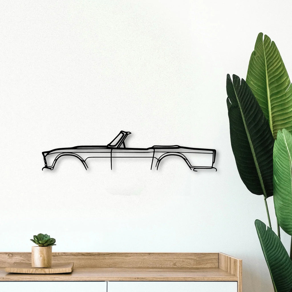 TR4 1965 Classic Silhouette Metal Wall Art - Tinvibe