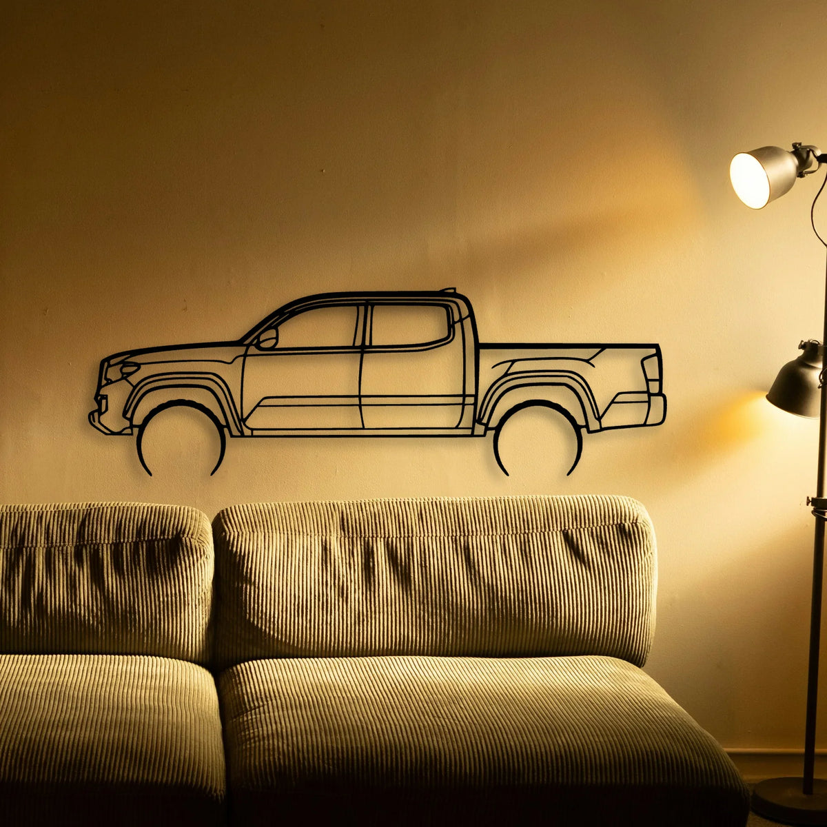 Tacoma Lunar Rock 2 Classic Silhouette Metal Wall Art - Tinvibe