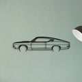 Torino GT Fastback 1969 Classic Silhouette Metal Wall Art - Tinvibe