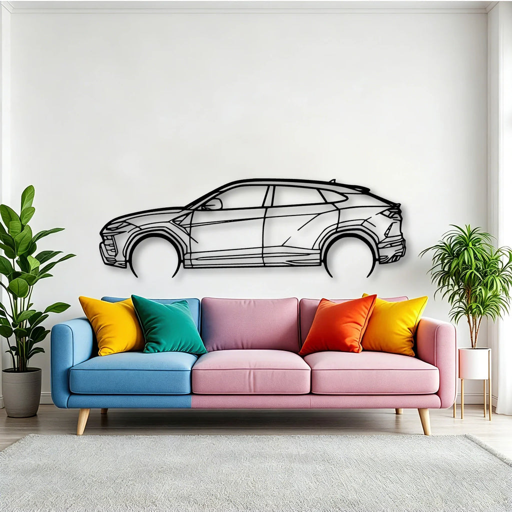 Urus 2 Classic Silhouette Metal Wall Art - Tinvibe