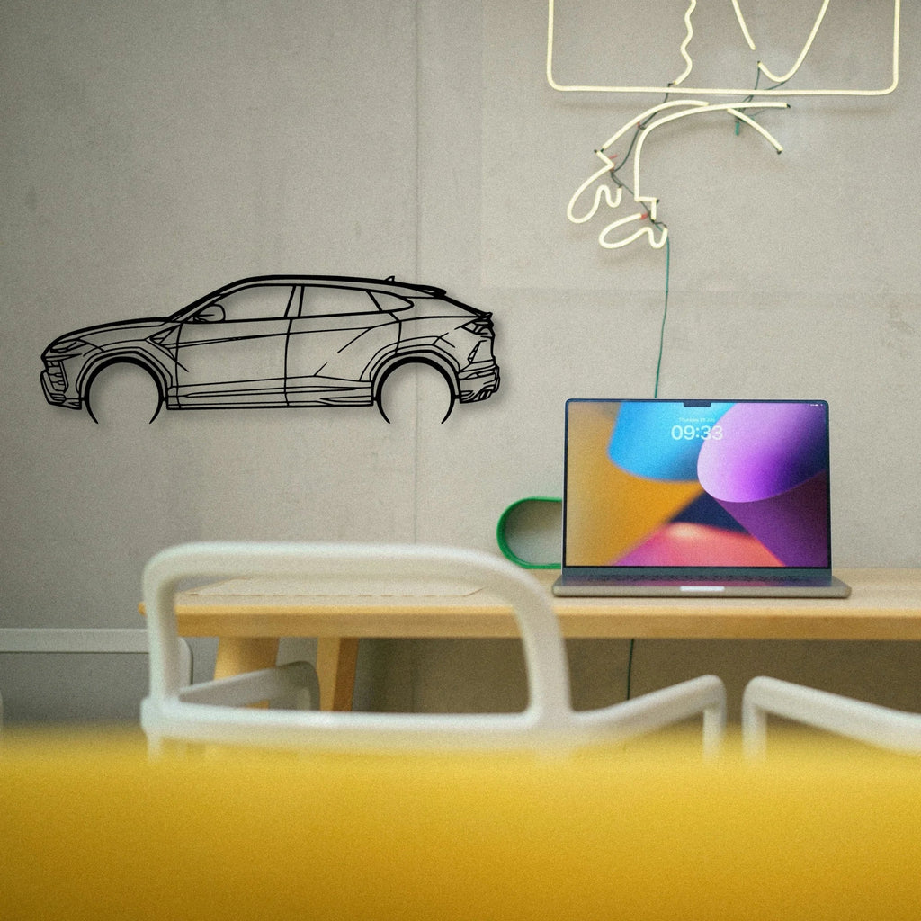 Urus 2 Classic Silhouette Metal Wall Art - Tinvibe