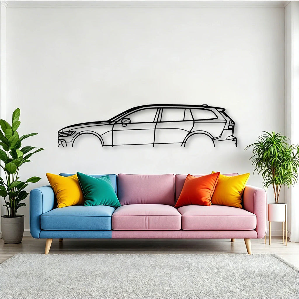 V60 2023 Classic Silhouette Metal Wall Art - Tinvibe