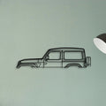 Wrangler JL 2020 Classic Silhouette Metal Wall Art - Tinvibe