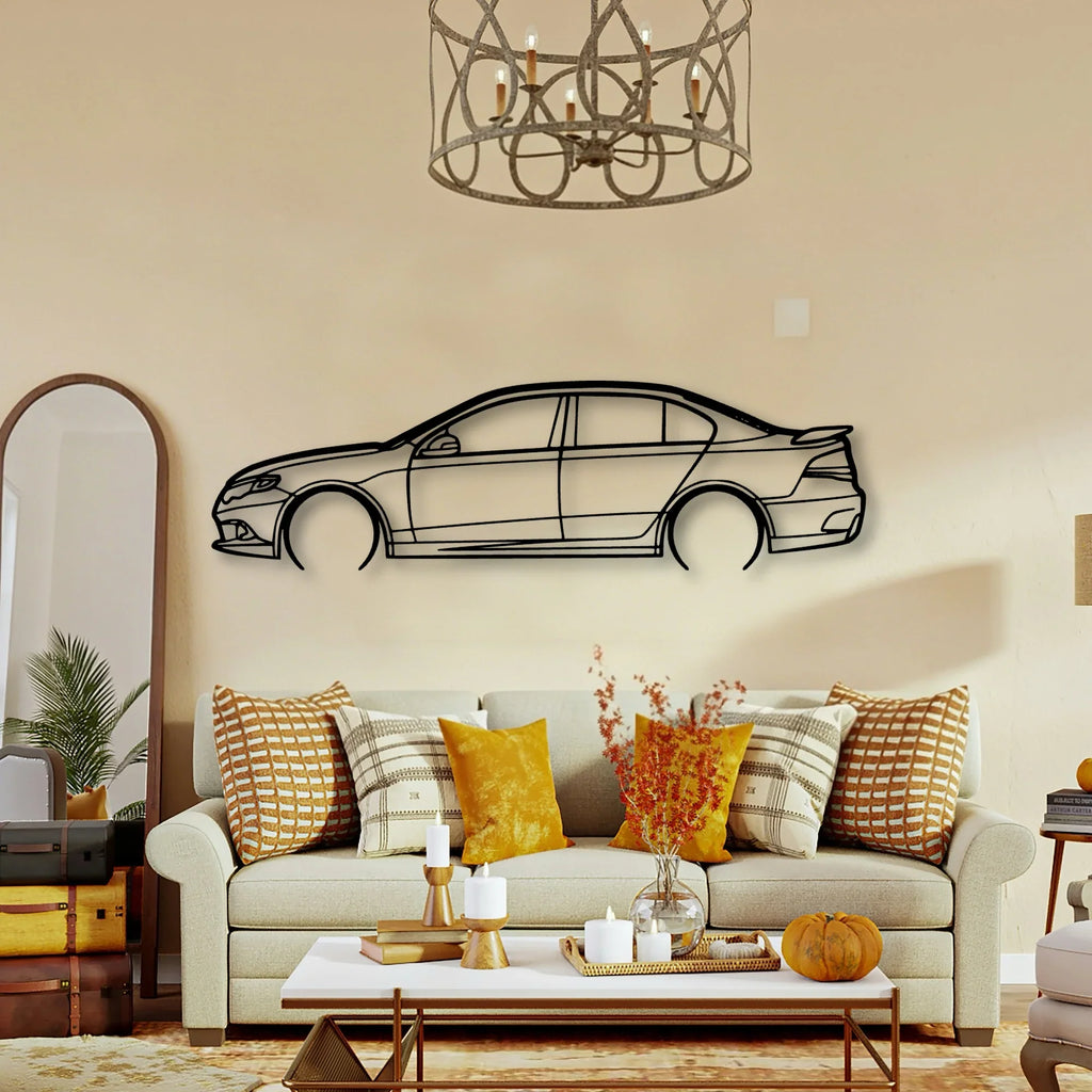 XR50 Turbo 2010 Classic Silhouette Metal Wall Art - Tinvibe