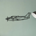 A320 CFM56 2 Classic Aircraft Silhouette Metal Wall Art - Tinvibe