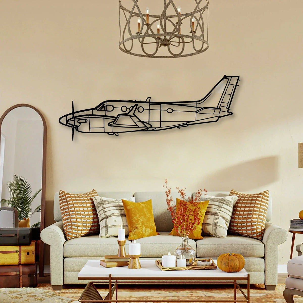 A320 CFM56 2 Classic Aircraft Silhouette Metal Wall Art - Tinvibe