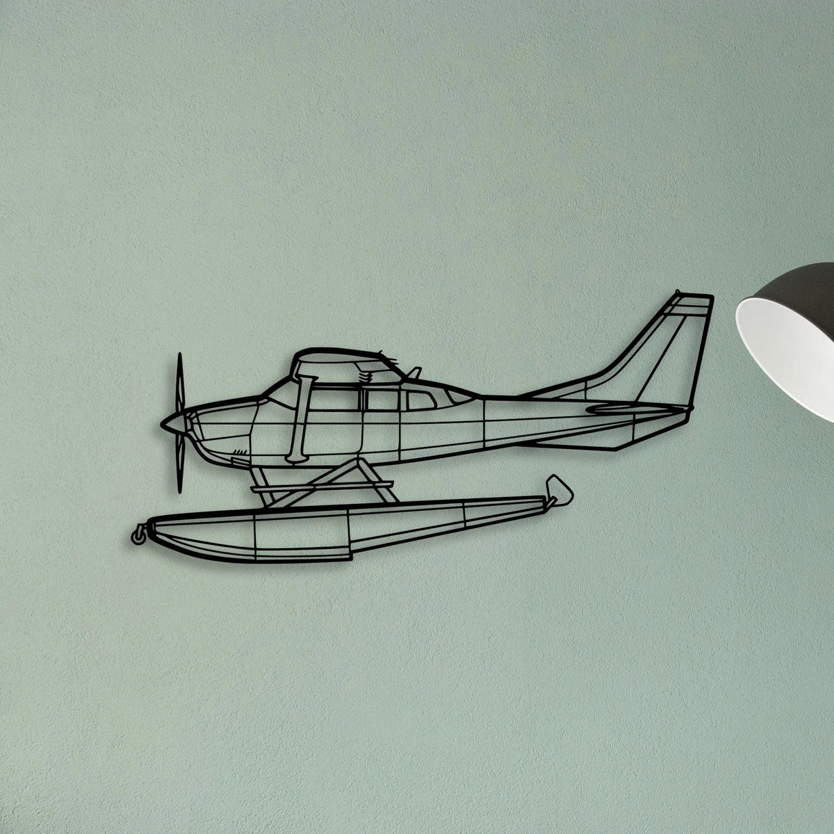 Aerostar 601P Classic Aircraft Silhouette Metal Wall Art - Tinvibe