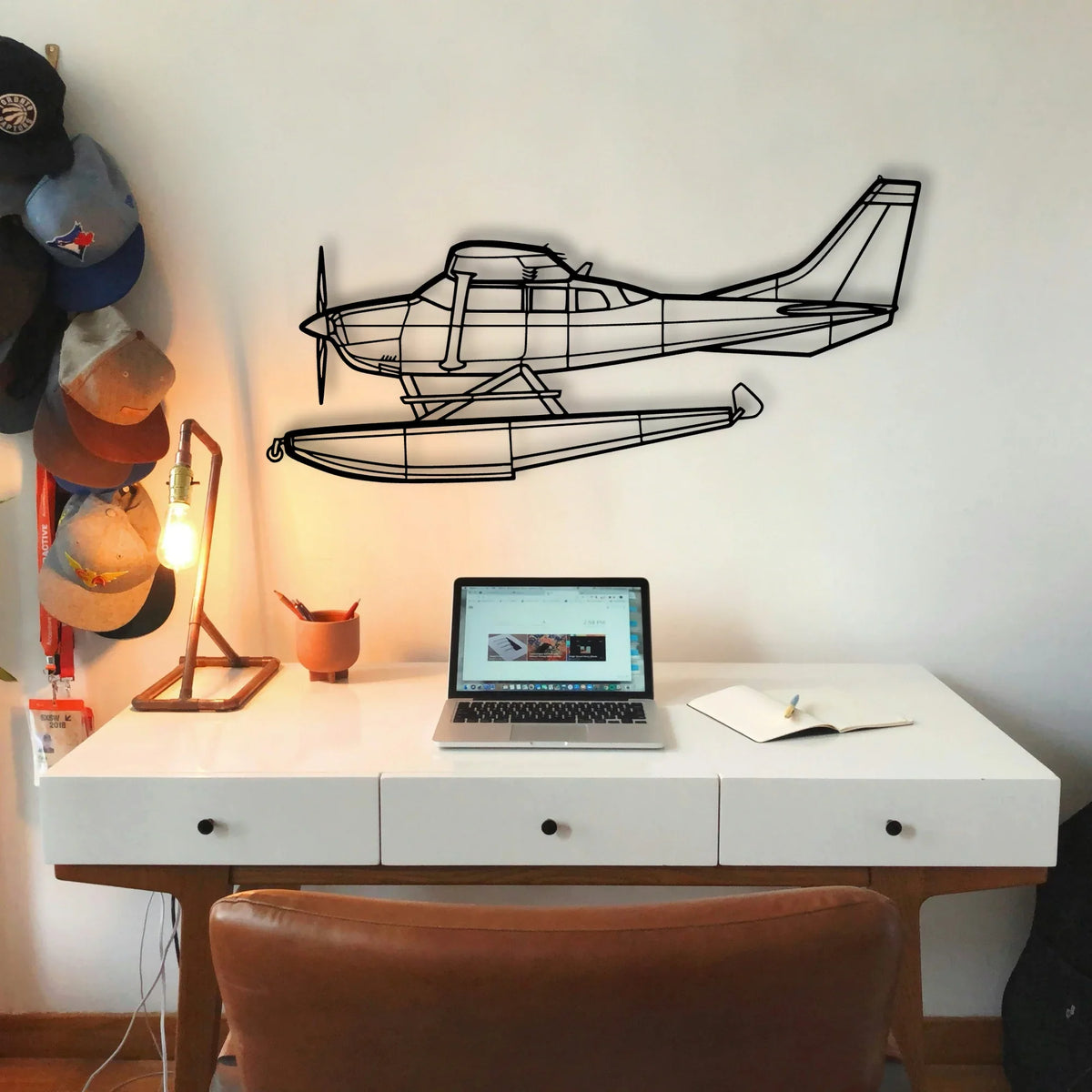 Aerostar 601P Classic Aircraft Silhouette Metal Wall Art - Tinvibe