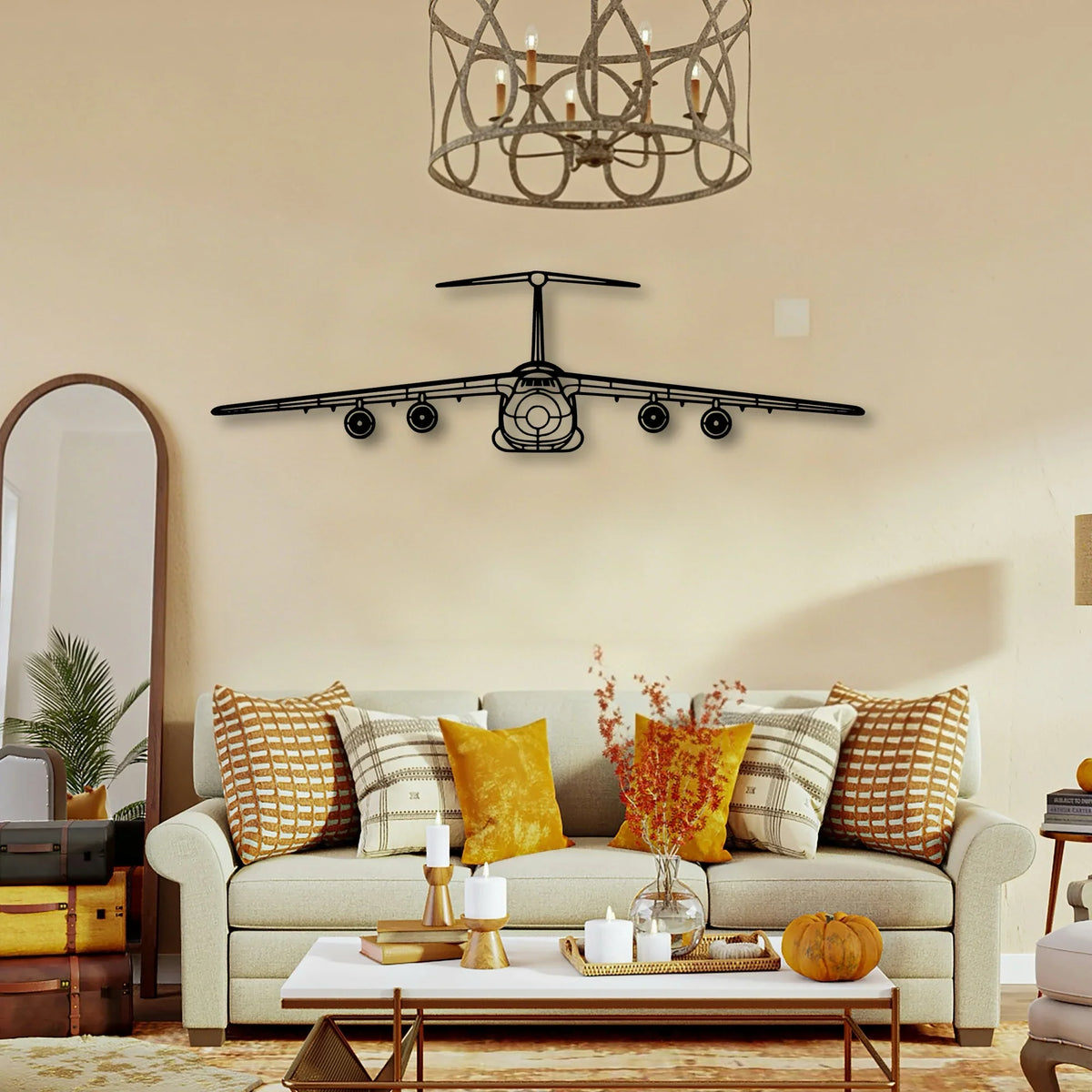 Ah 64D Apache Classic Aircraft Silhouette Metal Wall Art - Tinvibe