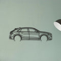 Audi Q8 Classic Silhouette Metal Wall Art - Tinvibe