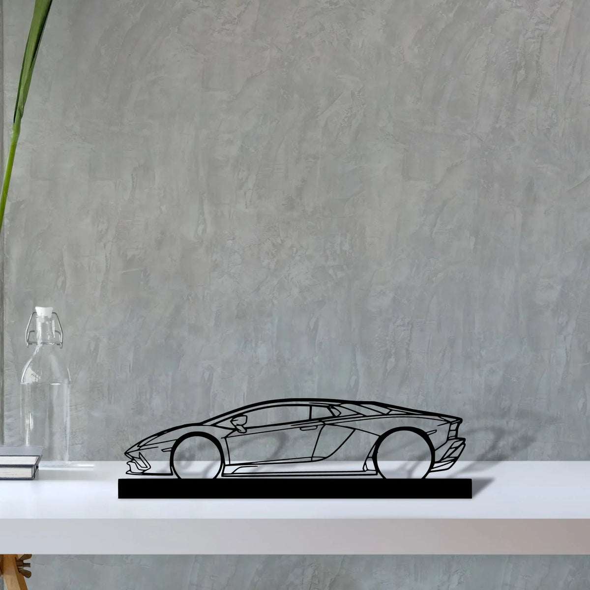 aventador-s-2019 Silhouette Metal Art Stand - Tinvibe