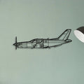 B 70 2 Classic Aircraft Silhouette Metal Wall Art - Tinvibe