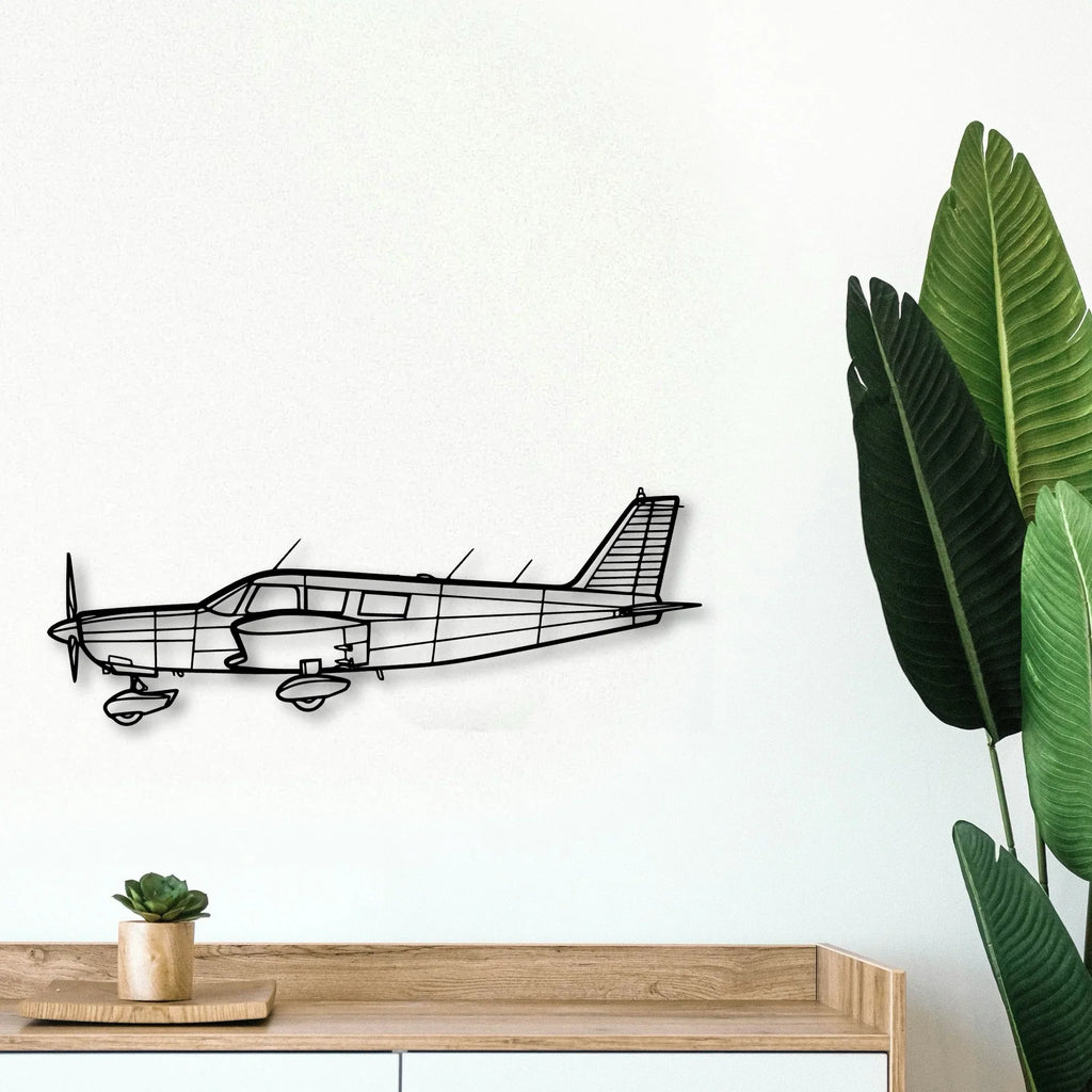 B737 300 Classic Aircraft Silhouette Metal Wall Art - Tinvibe