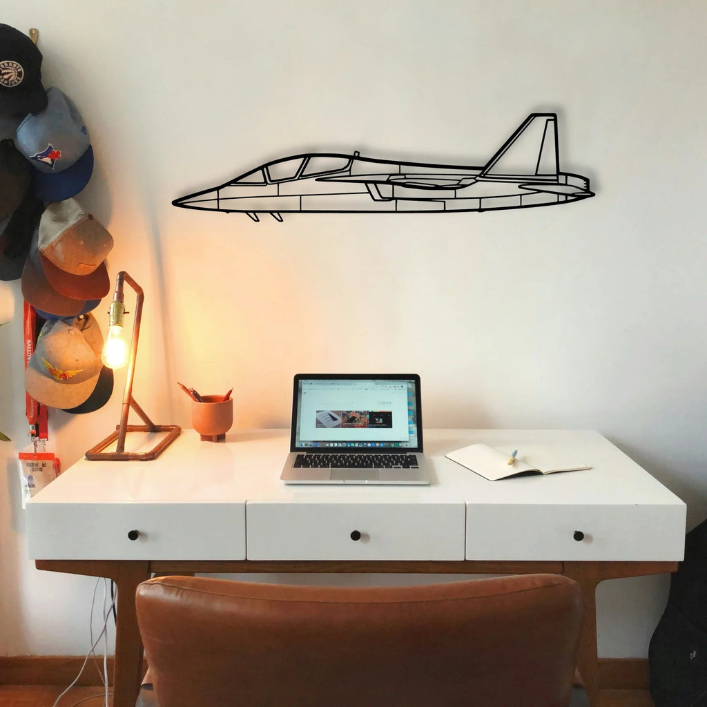 Baron G58 Classic Aircraft Silhouette Metal Wall Art - Tinvibe